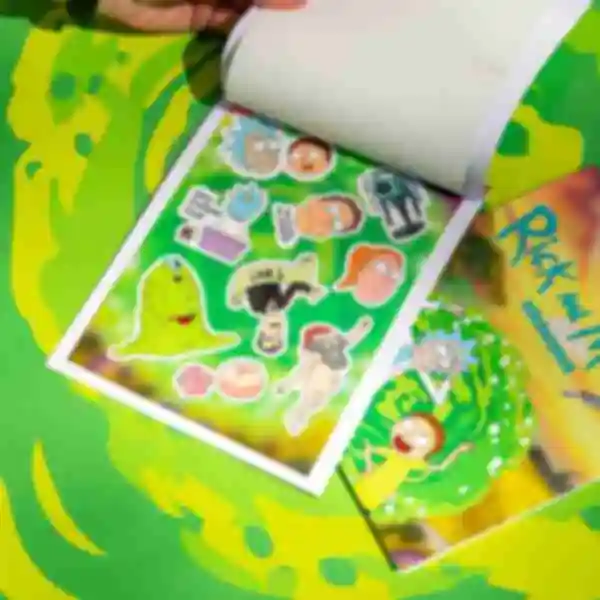 Стікерпак Рік та Морті • Набір наліпок • Сувеніри • Подарунки Rick and Morty