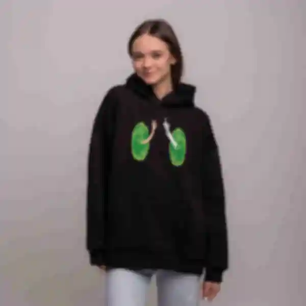 Худі OVERSIZE №18 • Привіт з мультивсесвіту • Одяг за мультсеріалом Рік і Морті • Мерч Rick and Morty