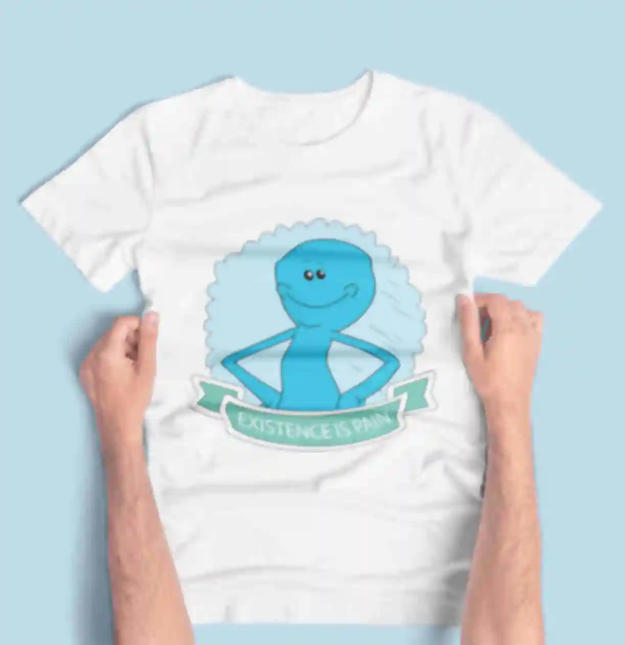 Футболка №12 • Existence is pain • Одяг Рік і Морті • Мерч • Rick and Morty АРХІВФото №1