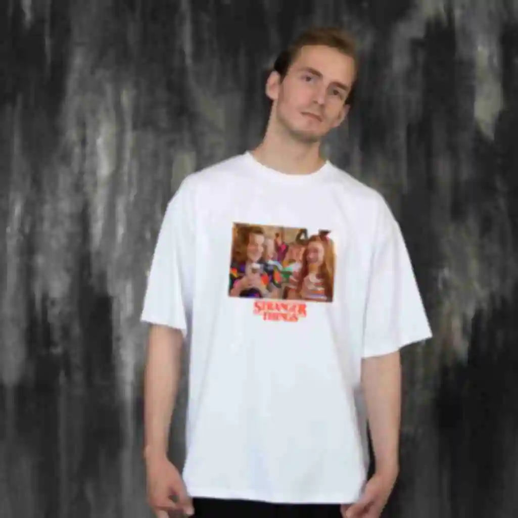 Футболка OVERSIZE №3 • Макс та Оді • Дивні дива, білаФото №25