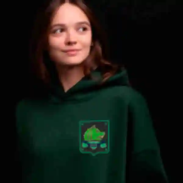 Худи OVERSIZE №6 • Нашивка «Воля» на груди • Одежда S.T.A.L.K.E.R • Мерч Сталкер • Подарок геймеру