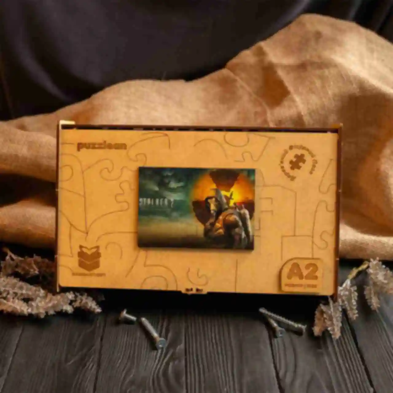 Фігурний дерев'яний пазл S.T.A.L.K.E.R. 2 • Ігри та пазли по Сталкер 2 • Подарунок геймеру та фанату Stalker