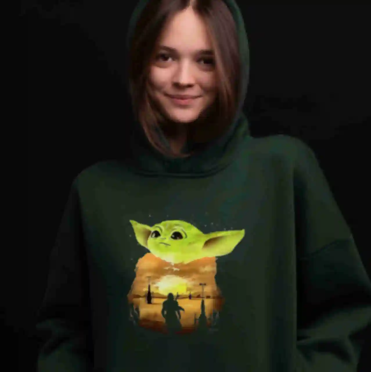 Худі OVERSIZE №2 • Арт Мандолорець • Мерч Зоряні Війни • Одяг Star Wars