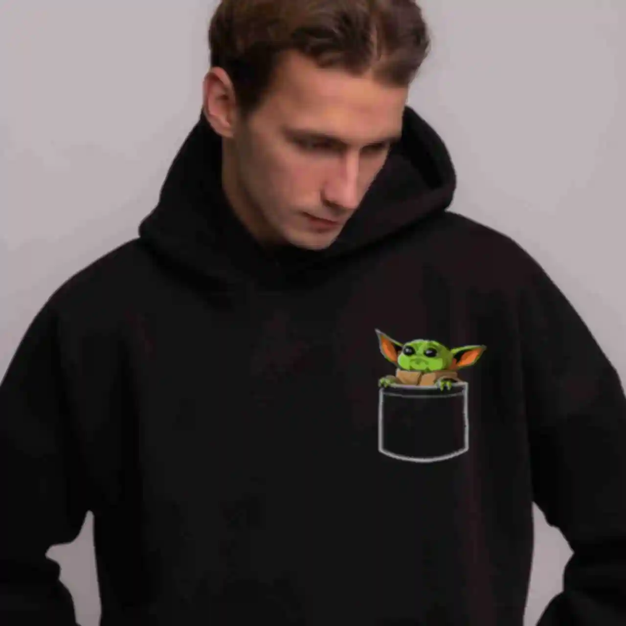 Худі OVERSIZE №3 • Грогу в кишені • Мерч Зоряні Війни • Одяг Star Wars