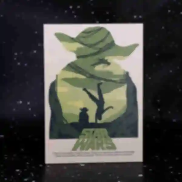 Дерев'яний постер з Йодою ⦁ Плакат STAR WARS ⦁ Зоряні Війни ⦁ Подарунок фанату Star Wars