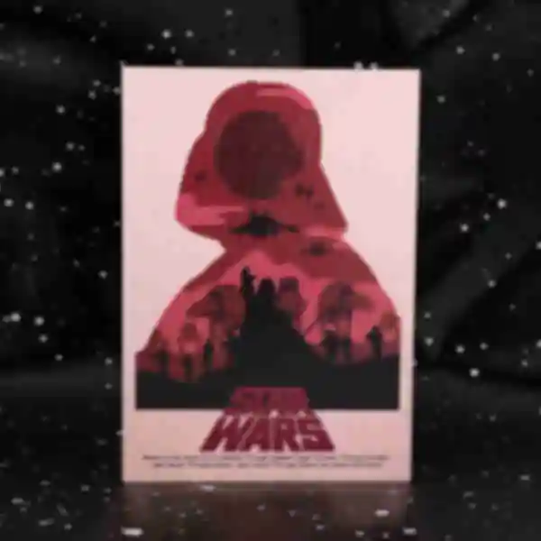 Дерев'яний постер з Дартом Вейдером ⦁ Плакат STAR WARS ⦁ Зоряні Війни ⦁ Подарунок фанату Star Wars