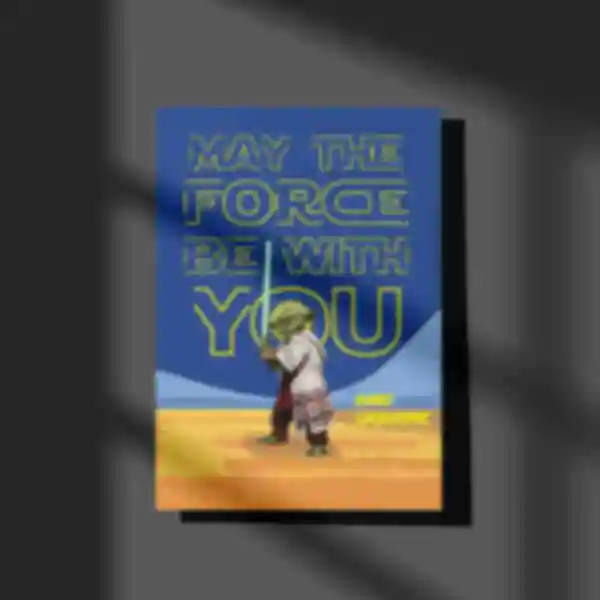 Листівка «May the 4th» • Патріотичні сувеніри України фанату Star Wars • Ukraine