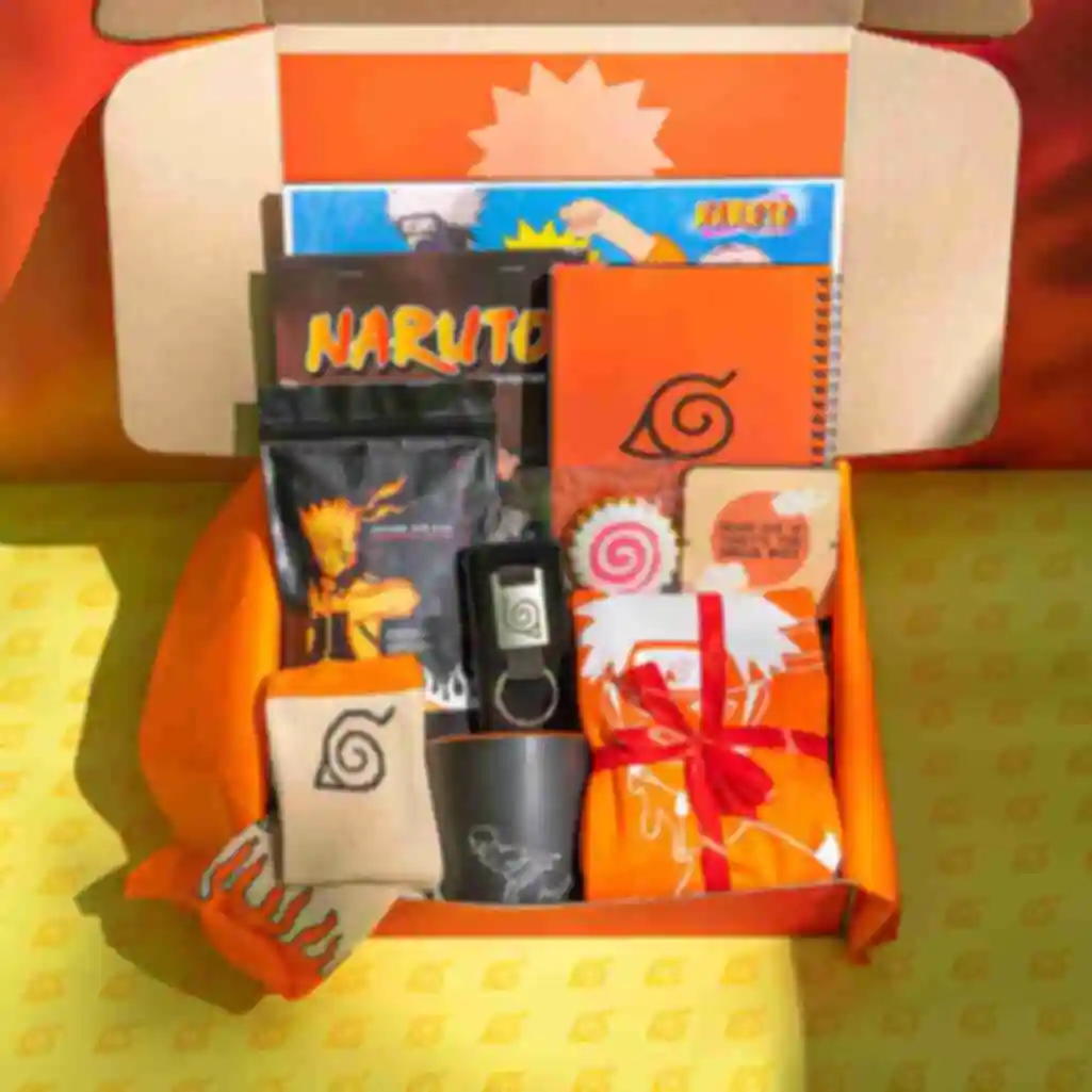 Бокс Naruto • premium • Подарочный набор фанату аниме • Подарок в стиле Наруто