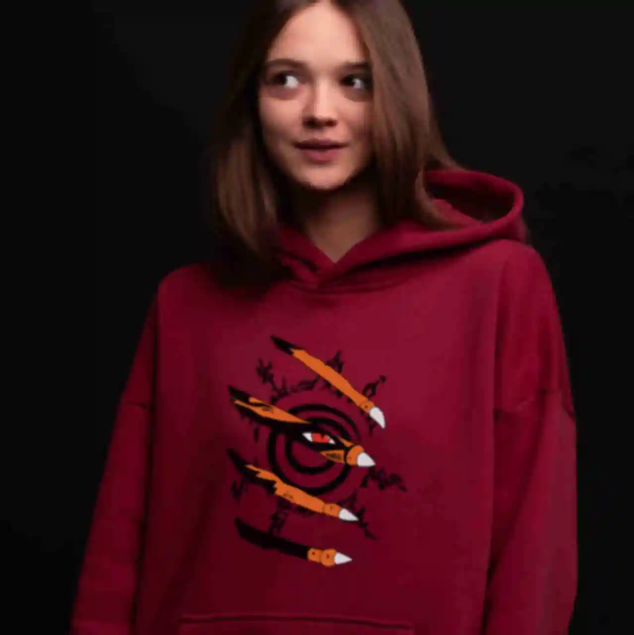 Худі OVERSIZE №10 • Курама • Мерч Наруто • Одяг з принтом за аніме Naruto
